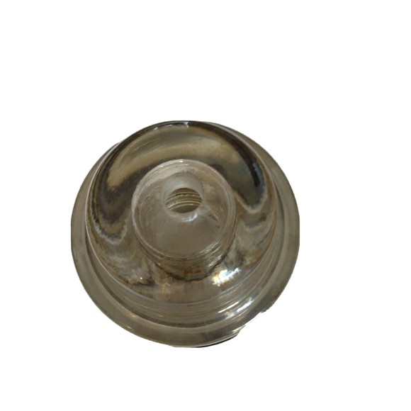 Vintage "WHITALL 45"  CD-155 glass insulator, clear, Pre-Drilled 3/8 hole in top - Picture 7 of 7